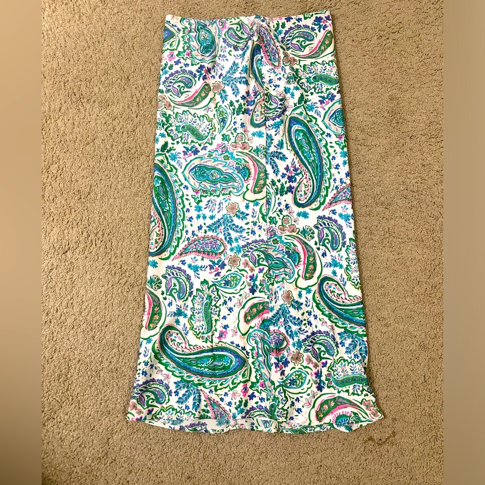Satin Midi Skirt